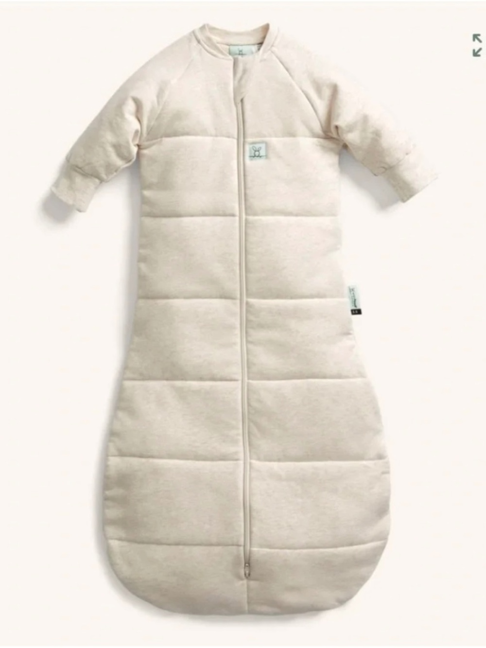 ErgoPouch Sleep Sack 2.5 TOG Sleeved Oatmeal Marle